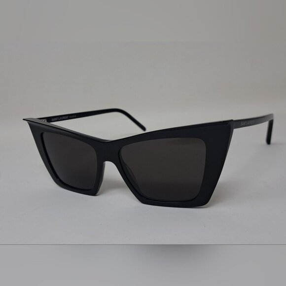 Saint Laurent Women's Sunglasses Black Cateye SL 372 001 54mm 54-16-145 - Picture 10 of 15